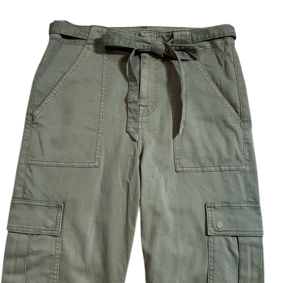 7‎ For All Mankind women’s  Cargo Pants M Green Flap Pockets Casual size 30 NWOT - Picture 4 of 14